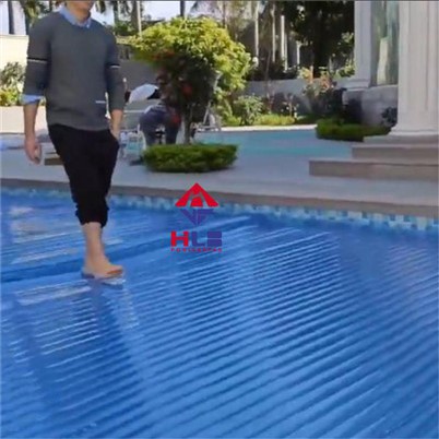 Polikarbonāta PC līstes baseina pārsegs